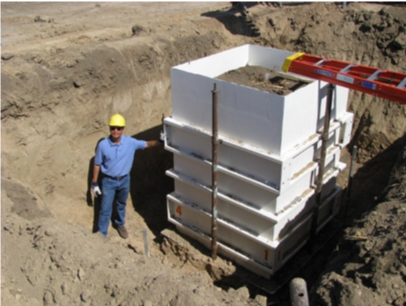 Installation of an in situ lysimeter